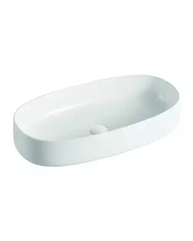 Раковина накладная Orange B07-675W 68 см белая глянцевая