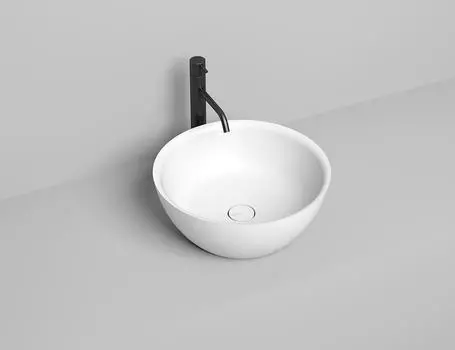 Раковина накладная Salini Alda 02 S-Stone 43 см 1102210M из искусственного камня, матовая белая