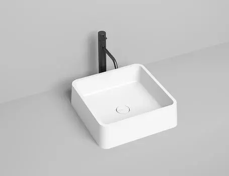 Раковина накладная Salini Gloria 02 S-Stone 42 см 1102202M из искусственного камня, матовая белая