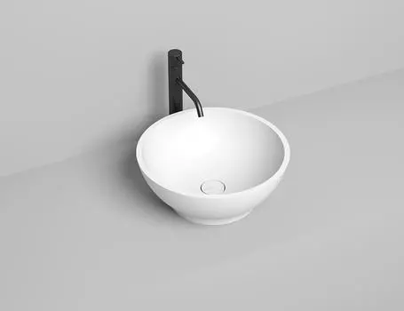 Раковина накладная Salini Gloria 03 S-Stone 42 см 1102203M из искусственного камня, матовая белая