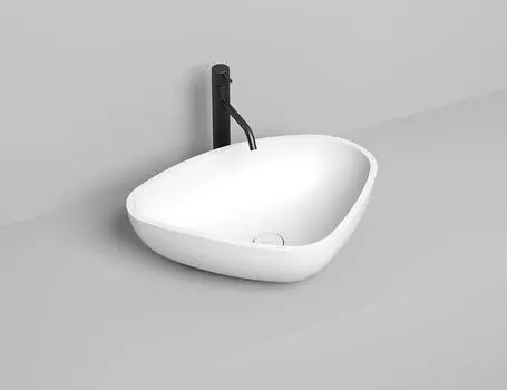 Раковина накладная Salini Gloria 06 S-Stone 56 см 1102206M из искусственного камня, матовая белая