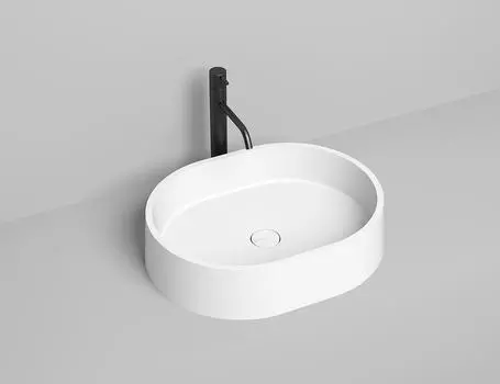 Раковина накладная Salini Gloria 10 S-Stone 56 см 1102211M из искусственного камня, матовая белая