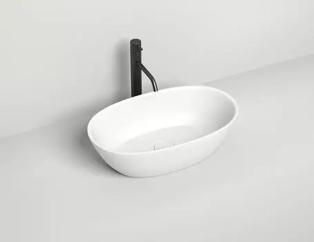 Раковина накладная Salini Sofia S-Stone 56 см 1101206SM из искусственного камня, матовая белая