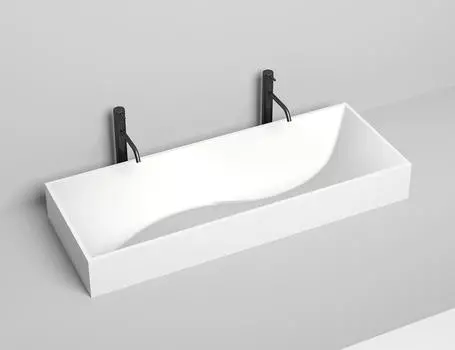 Раковина накладная Salini Sonata S-Stone 120 см 1401201M из искусственного камня, матовая белая