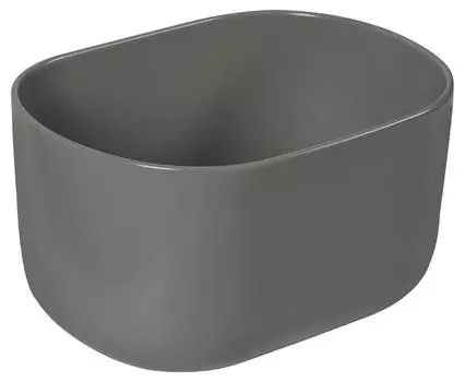 Раковина накладная SantiLine 46 см SL-1113MG серая матовая