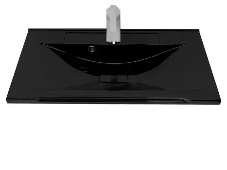 Раковина накладная Stella Polar Корвет 80 см SP-00000904 черный металлик