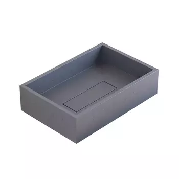 Раковина накладная Uperwood Angkor 60 см 291020219 бетон графит