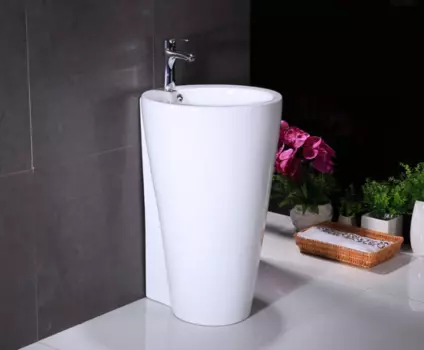 Раковина напольная CeramaLux 50 см B134B белая