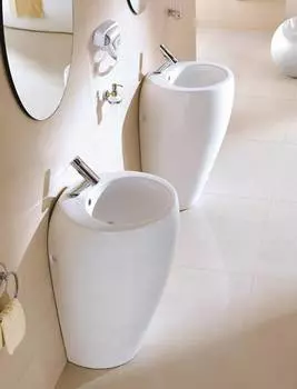 Раковина напольная CeramaLux 53 см 1001 белая