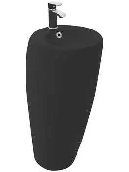 Раковина напольная WeltWasser WW SK Leerbach 3838 MT-BL 38х38 черная матовая