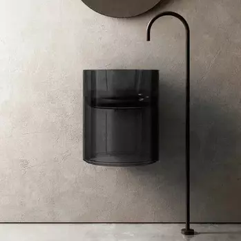 Раковина подвесная Abber Kristall 42 см AT2704Onyx черная