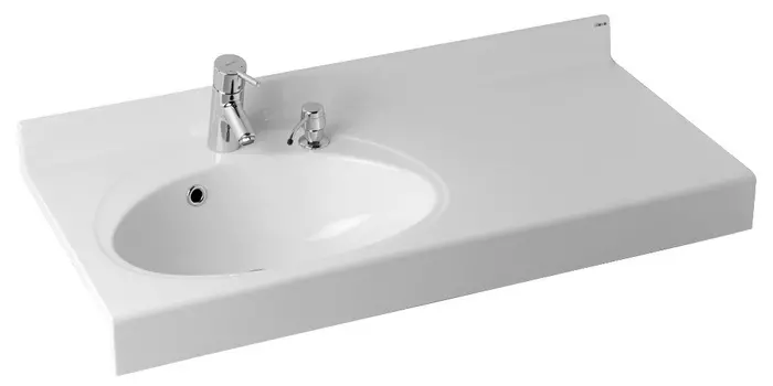 Раковина подвесная Aquaton Отель 1A70073NOT01L 99 см, белая