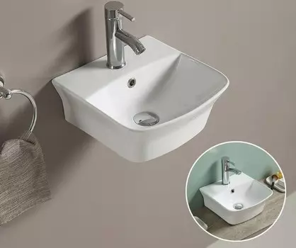 Раковина подвесная CeramaLux 34 см 78369 белая