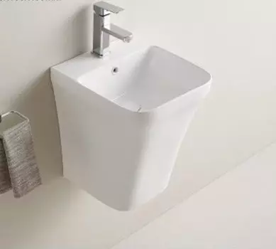 Раковина подвесная CeramaLux 37 см 500P белая глянцевая