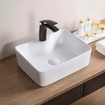 Раковина подвесная CeramaLux 40 см 7292 белая глянцевая