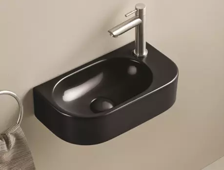 Раковина подвесная CeramaLux 40 см 78204LB черная глянцевая