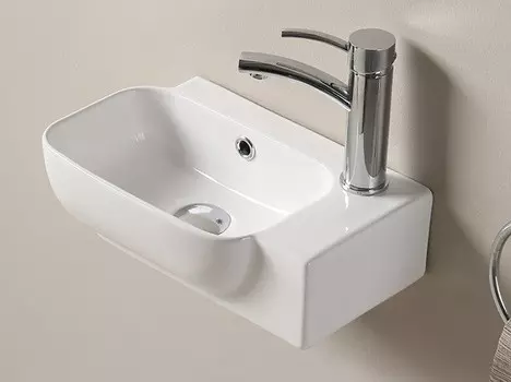 Раковина подвесная CeramaLux 40 см 78580L белая глянцевая