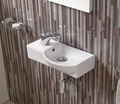 Раковина подвесная CeramaLux 41 см 7947AR белая