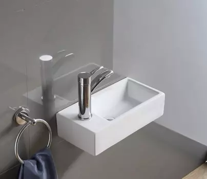 Раковина подвесная CeramaLux 42 см D1043 белая