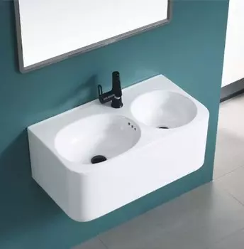 Раковина подвесная CeramaLux 75 см A1006 белая