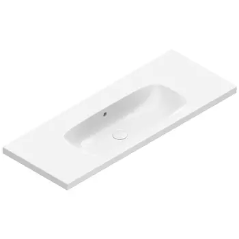 Раковина подвесная или на мебель Catalano Alvea 120 см 0621210001 белая глянцевая