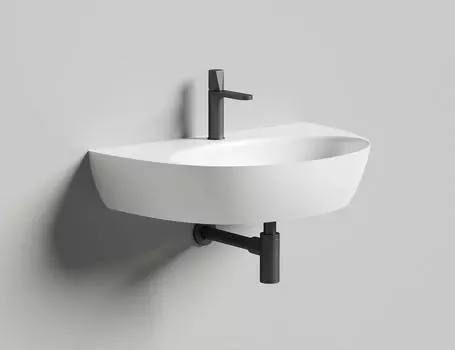 Раковина подвесная Salini Alda Wall 03 S-Sense 71 см 140313G из литьевого мрамора, белая глянцевая