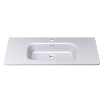 Раковина полувстраиваемая Uperwood Monica 101 см RMonica100wg белая глянцевая