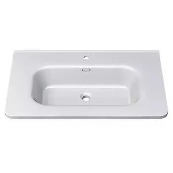 Раковина полувстраиваемая Uperwood Monica 71 см RMonica70wg белая глянцевая