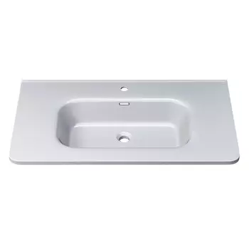 Раковина полувстраиваемая Uperwood Monica 81 см RMonica80wg белая глянцевая