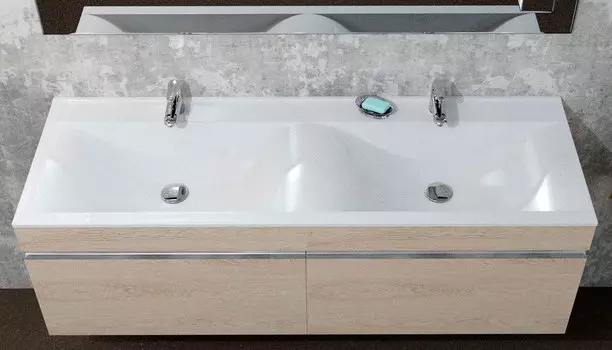 Раковина Velvex Pulsus 140 литьевой мрамор