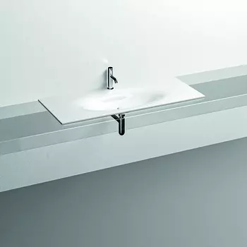 Раковина встраиваемая Kerasan Shape 122 см 548001*1 белая глянцевая