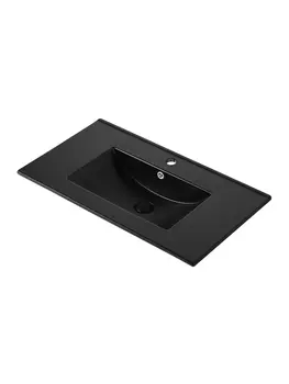 Раковина встраиваемая Orange 82 см B03-800B черная матовая