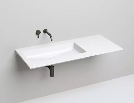 Раковина встраиваемая снизу Salini Marea 10 S-Stone 75 см 1802210M из искусственного камня, белая матовая