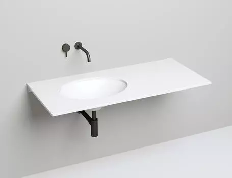 Раковина встраиваемая снизу Salini Marea 11 S-Stone 55 см 1802211M из искусственного камня, белая матовая