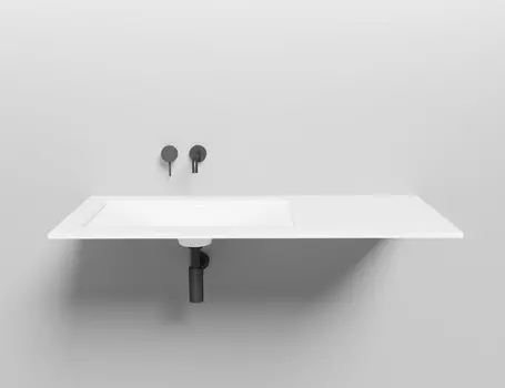 Раковина встраиваемая снизу Salini Marea 13 S-Stone 70 см 1802213M из искусственного камня, белая матовая