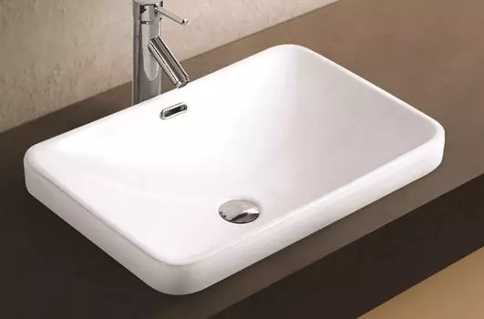 Раковина встраиваемая сверху CeramaLux 56 см 78441 белая