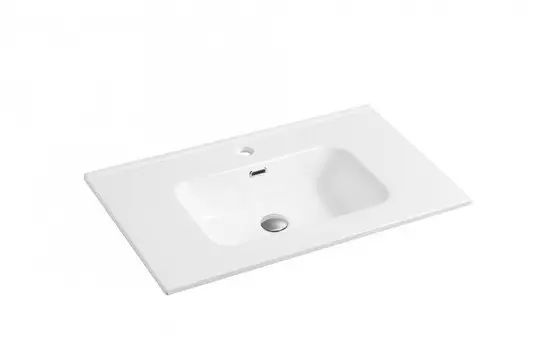 Раковина встраиваемая сверху CeramaLux 81 см 9080D белая