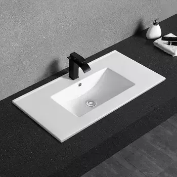 Раковина встраиваемая сверху CeramaLux 92 см YJ803-90 белая