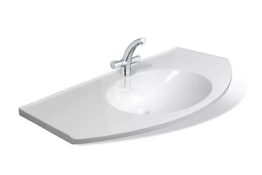 Раковина встраиваемая сверху Эстет Флорида 100х53 ФР-00000802 белая