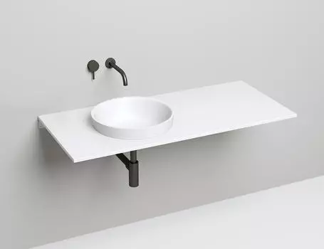 Раковина встраиваемая сверху Salini Marea 03 S-Stone 42 см 1802203MRH из искусственного камня, матовая, RAL снаружи