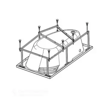 Roca Hall Angular Монтажный комплект 150х100