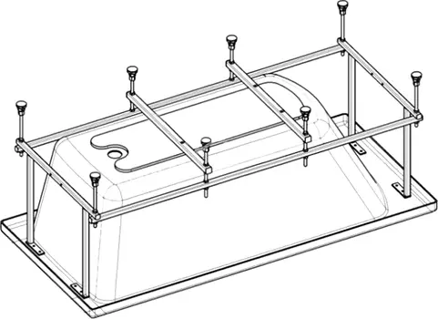 Roca Uno Монтажный комплект 160x75