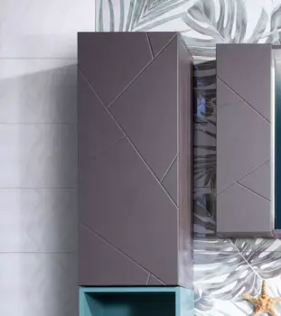 Шкаф навесной Бриклаер КРИСТАЛЛ 90