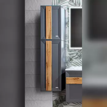 Шкаф подвесной Бриклаер Берлин 40 см 4627125416163 серый