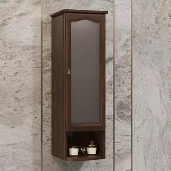 Шкаф подвесной Opadiris Риспекто 32 см 00-00006083, одностворчатый, орех антикварный, правый, с матовым стеклом