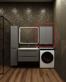 Шкаф Style Line Бергамо 60 см СС-00002358 люкс антискрейтч серый, подвесной