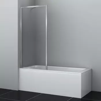 Штока для ванны Wasserkraft Abens 20W 80х160 20W01-80BN стекло прозрачное, профиль никель