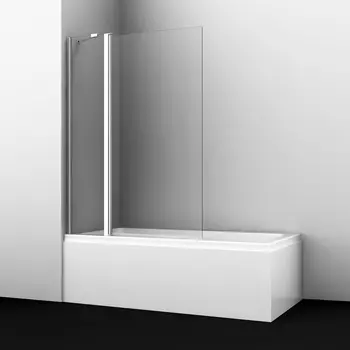 Штока для ванны Wasserkraft Berkel 110х140 48P02-110 стекло прозрачное, профиль хром