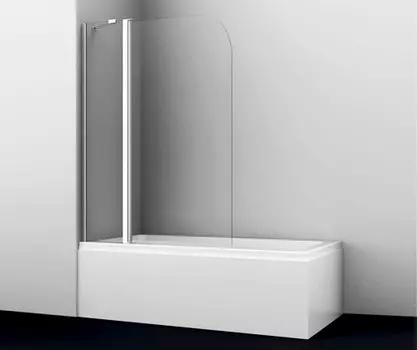 Штока для ванны Wasserkraft Leine 110х140 35P02-110 стекло прозрачное, профиль хром