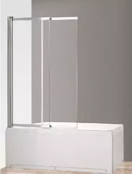 Шторка для ванн Cezares Eco 90x145 прозрачное, хром профиль